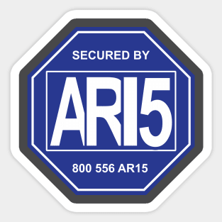 Secured by AR-15 Sticker